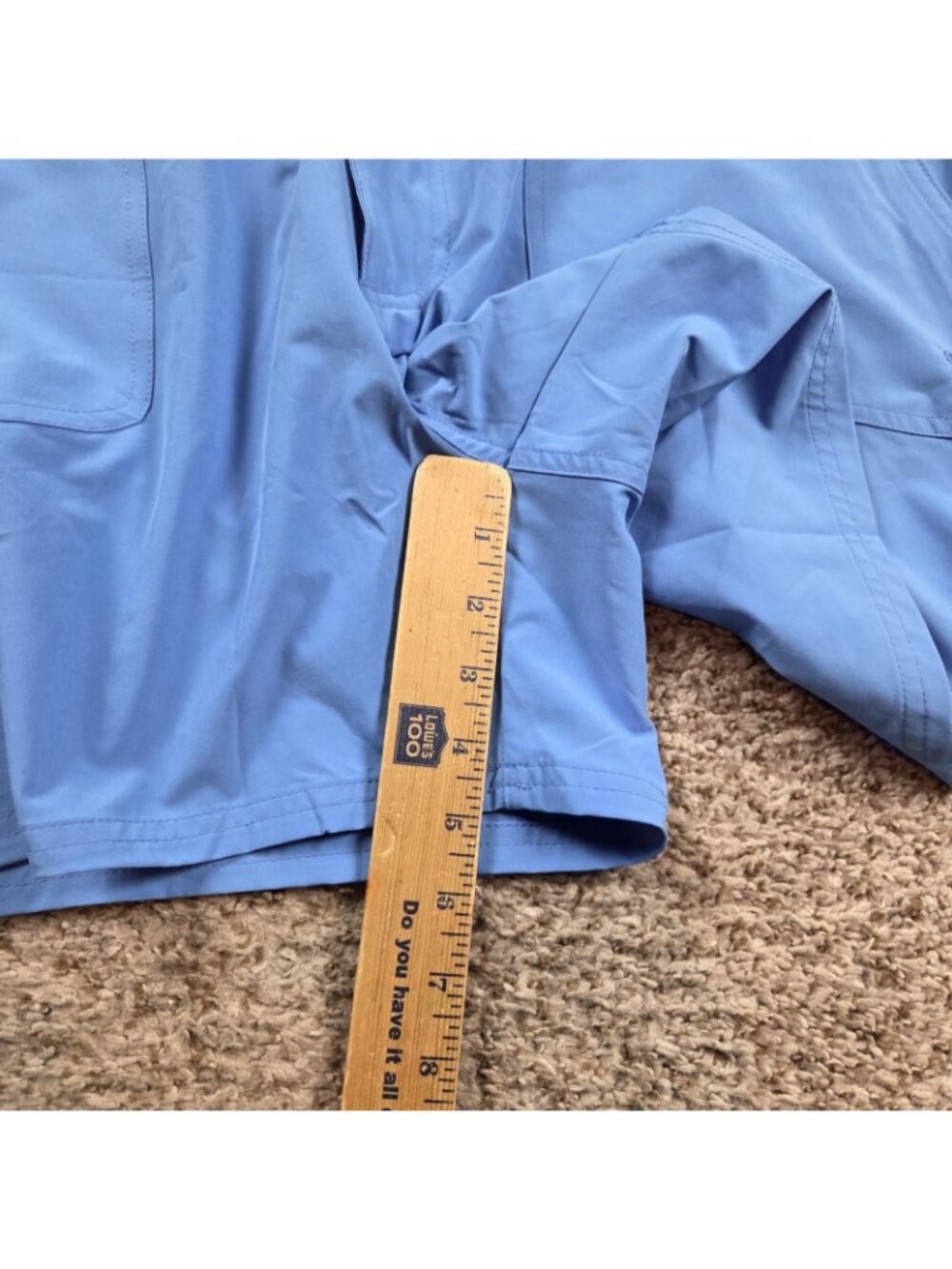 LL Bean Board Shorts Womens 16 Blue Stretch UPF 50 Swim Beach - Picture 5 of 7